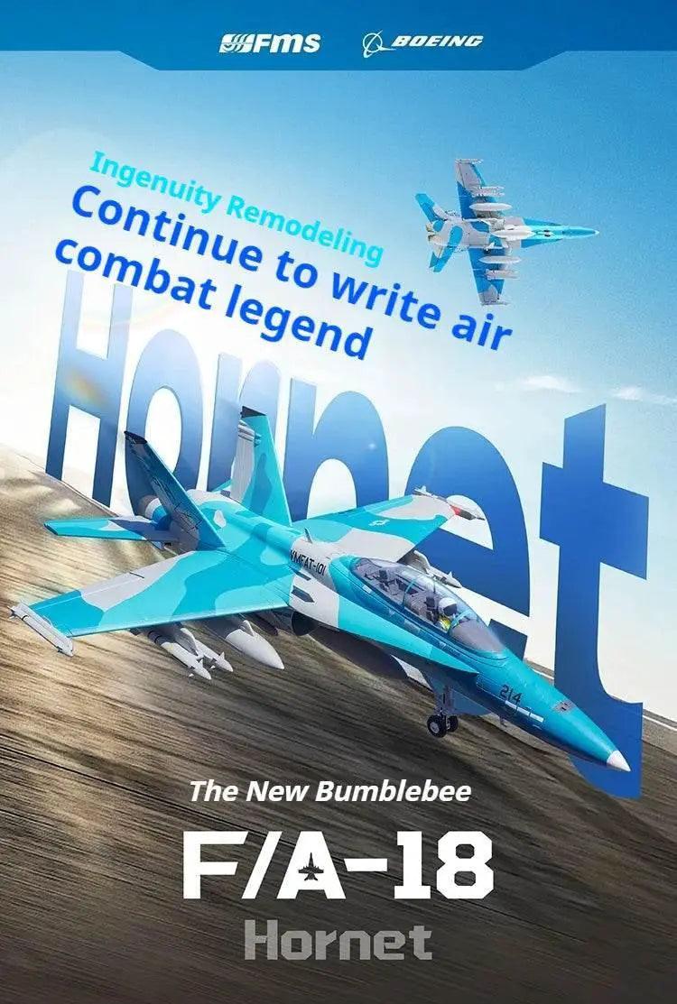  RC FMS 64mm F-18 Ducted Jet RC Fighter Aircraft - Remote Control Foam Airplane for Adults - Custom Gift Toy -  ToylandEU™