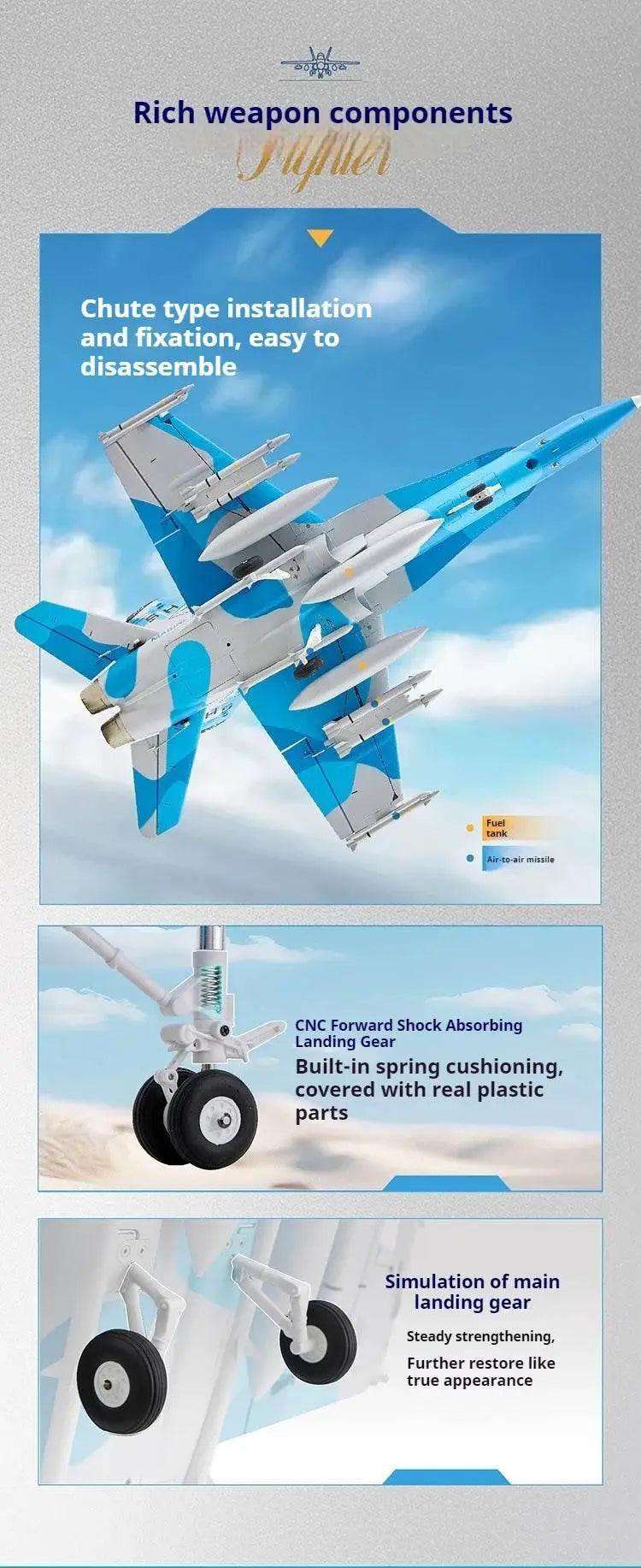  RC FMS 64mm F-18 Ducted Jet RC Fighter Aircraft - Remote Control Foam Airplane for Adults - Custom Gift Toy -  ToylandEU™