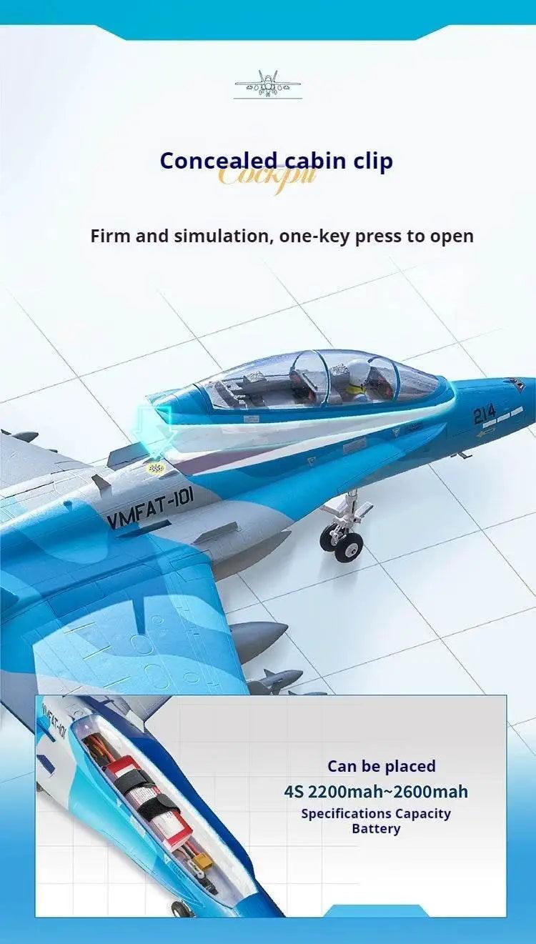  RC FMS 64mm F-18 Ducted Jet RC Fighter Aircraft - Remote Control Foam Airplane for Adults - Custom Gift Toy -  ToylandEU™
