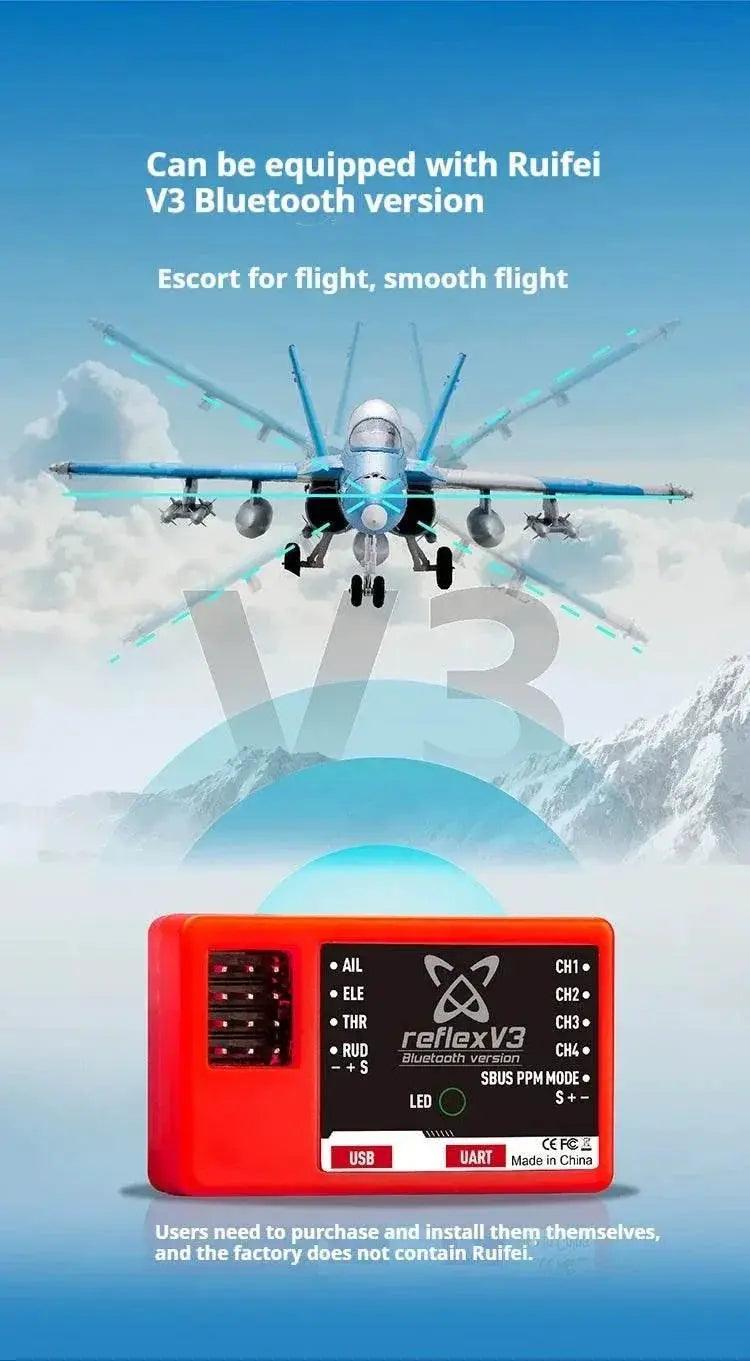  RC FMS 64mm F-18 Ducted Jet RC Fighter Aircraft - Remote Control Foam Airplane for Adults - Custom Gift Toy -  ToylandEU™