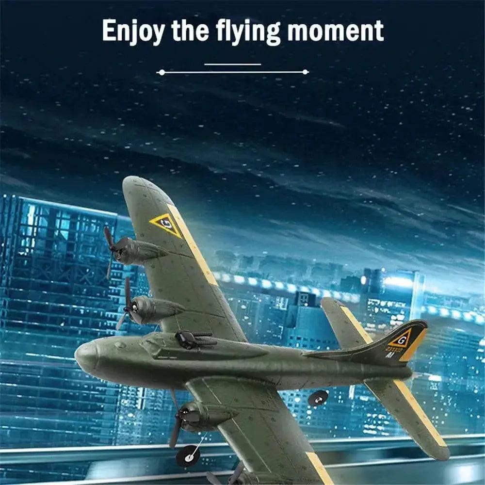  RC FX817 B17 Remote Control Fighter Plane - 2.4G 2CH Foam RC Aircraft for Kids, Perfect Gift for Children -  ToylandEU™