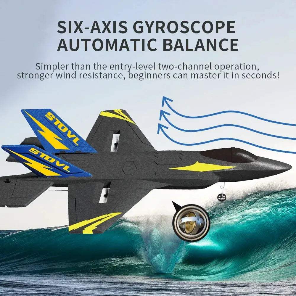 RC Aircraft Fighter Jet 2.4G 6 Axis Gyro Auto Balance - ToylandEU