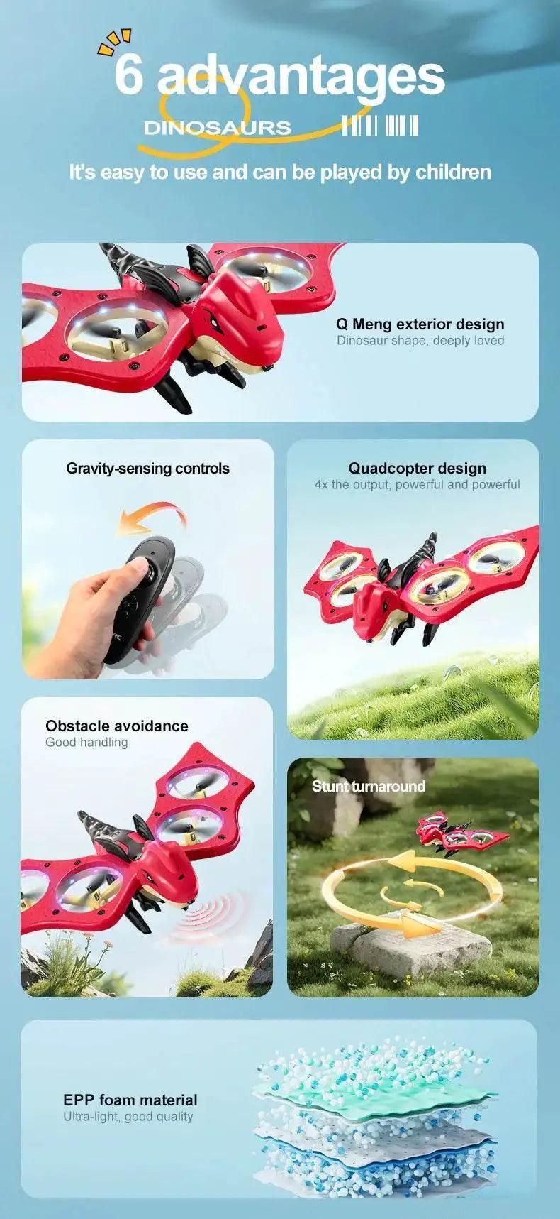  RC Plane Dinosaurs Model Remote Control Aircraft Gift -  ToylandEU™