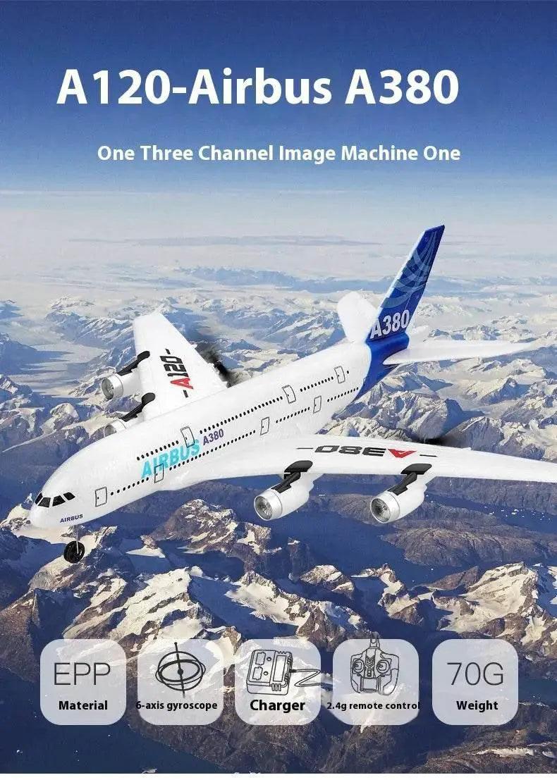  RC Remote Control A380 Airbus Model Aircraft - 2.4GHz 3-Channel RC Glider for Kids - Perfect Christmas Gift! -  ToylandEU™