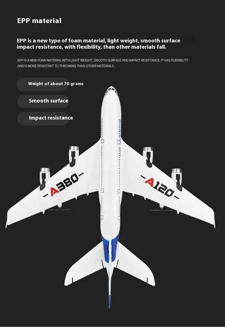  RC Remote Control A380 Airbus Model Aircraft - 2.4GHz 3-Channel RC Glider for Kids - Perfect Christmas Gift! -  ToylandEU™