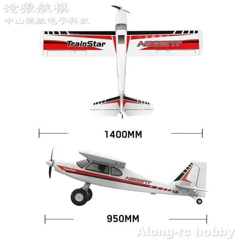  RC Volantex RC TrainStar Ascent 747-8 EPO Trainer Aircraft - 1400mm Wingspan Beginner's RC Airplane Kit or PNP -  ToylandEU™