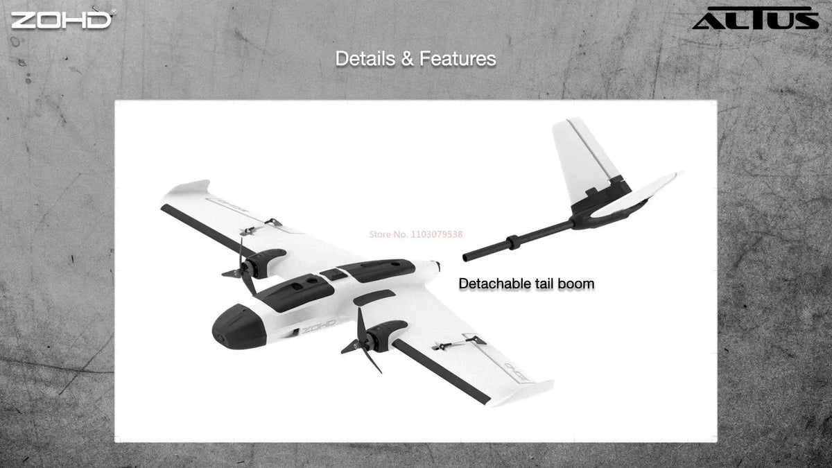  RC ZOHD ALTUS Twin Engine RC Aircraft - 980mm Wingspan, Y3 Modification Ready, Long Endurance Model for Adults -  ToylandEU™