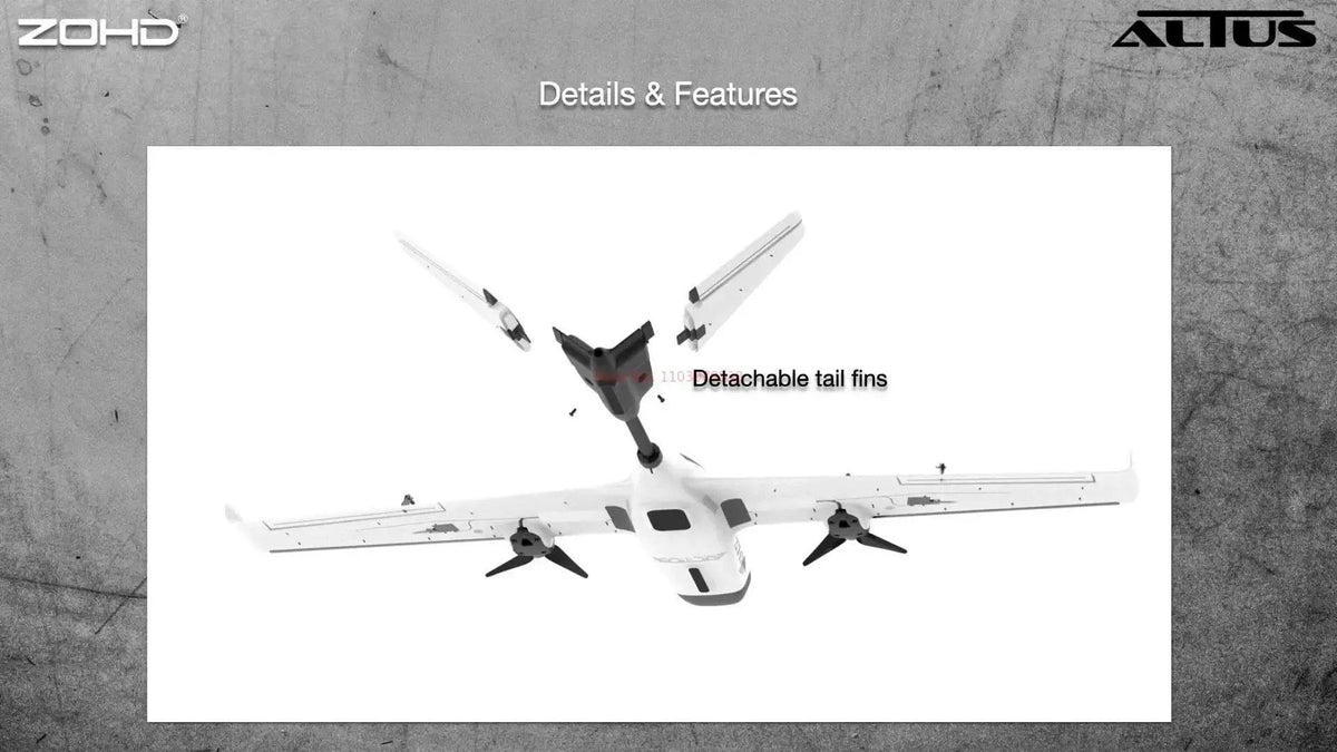  RC ZOHD ALTUS Twin Engine RC Aircraft - 980mm Wingspan, Y3 Modification Ready, Long Endurance Model for Adults -  ToylandEU™