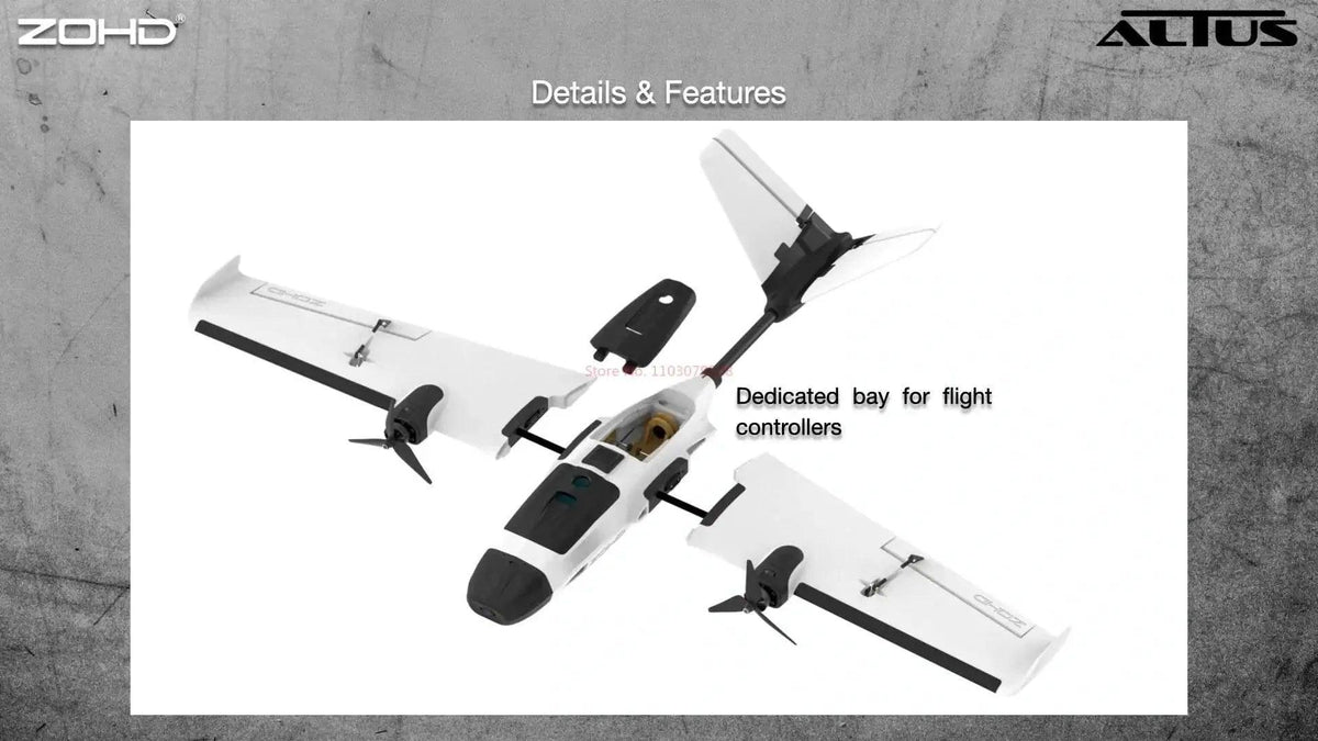  RC ZOHD ALTUS Twin Engine RC Aircraft - 980mm Wingspan, Y3 Modification Ready, Long Endurance Model for Adults -  ToylandEU™
