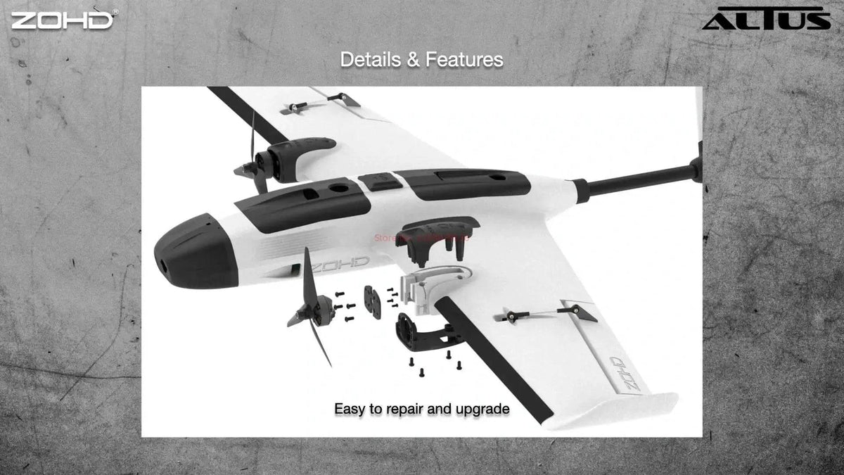  RC ZOHD ALTUS Twin Engine RC Aircraft - 980mm Wingspan, Y3 Modification Ready, Long Endurance Model for Adults -  ToylandEU™