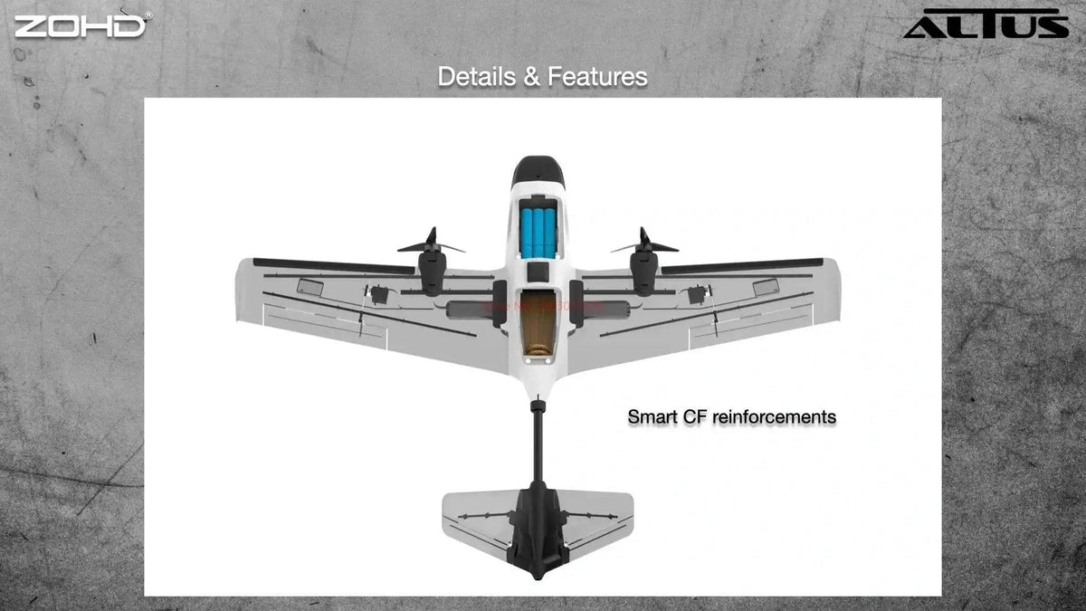  RC ZOHD ALTUS Twin Engine RC Aircraft - 980mm Wingspan, Y3 Modification Ready, Long Endurance Model for Adults -  ToylandEU™