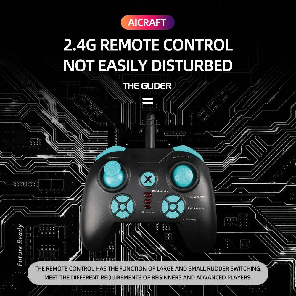 RC Airplane F16 Real Fixed Wing 3 Channels 2.4GHz Outdoor High Speed Electric Model Fighter Toy for Kids - ToylandEU