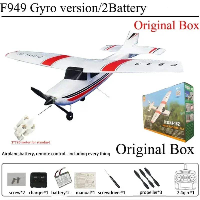RC Airplane F949S Gyro Stabilized Fixed Wing RTF Upgrade - ToylandEU