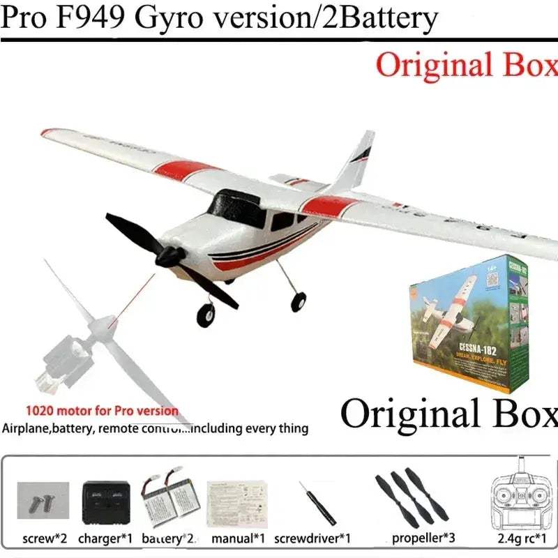 RC Airplane F949S Gyro Stabilized Fixed Wing RTF Upgrade - ToylandEU