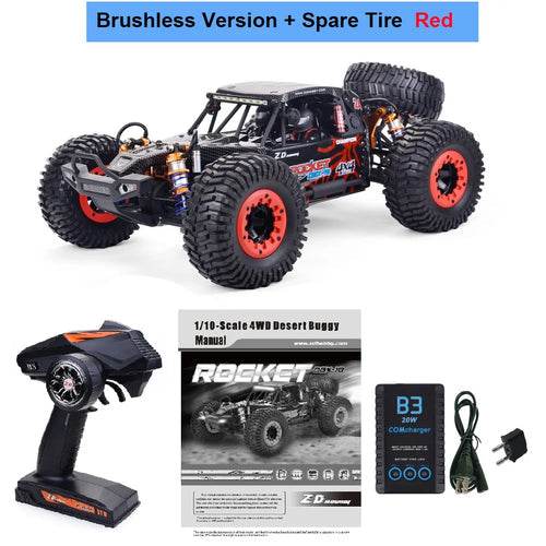 RC All-Terrain 1/10 RC Desert Truck: ZD Racing ROCKET DBX-10 RTR 4WD - ToylandEU