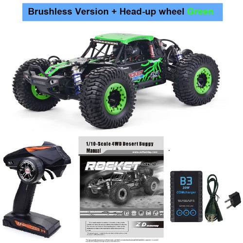 RC All-Terrain 1/10 RC Desert Truck: ZD Racing ROCKET DBX-10 RTR 4WD - ToylandEU