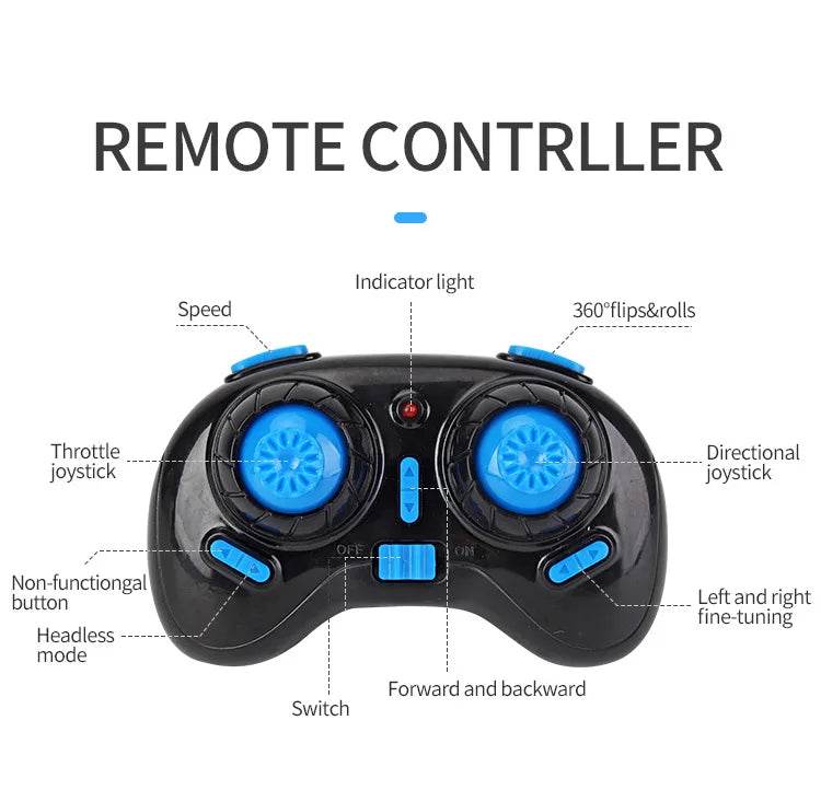 RC All-Terrain 3-in-1 RC Airship Drone: Water, Land & Air Mini Quadcopter with 360° Flip for Kids - ToylandEU