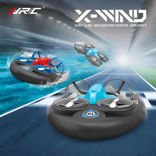 RC All-Terrain 3-in-1 RC Vehicle: Fly, Drive & Surf with Remote Control - ToylandEU