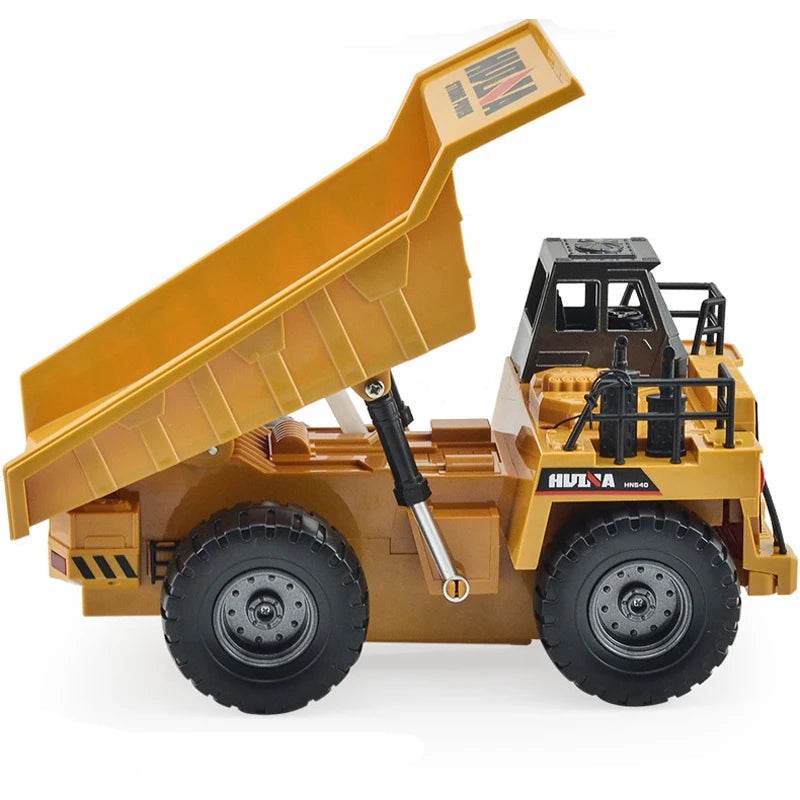 RC All-Terrain 9CH RC Hydraulic Dump Truck with Powerful Rechargeable Battery - ToylandEU
