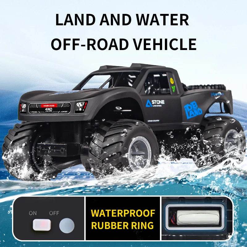 RC All-Terrain JJRC Q156 Remote Control Stunt Car - Water & Land Adventure! - ToylandEU