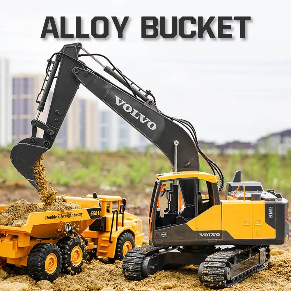 RC Alloy 1:16 RC Truck with 3-in-1 Excavator - Ultimate Engineering Fun - ToylandEU