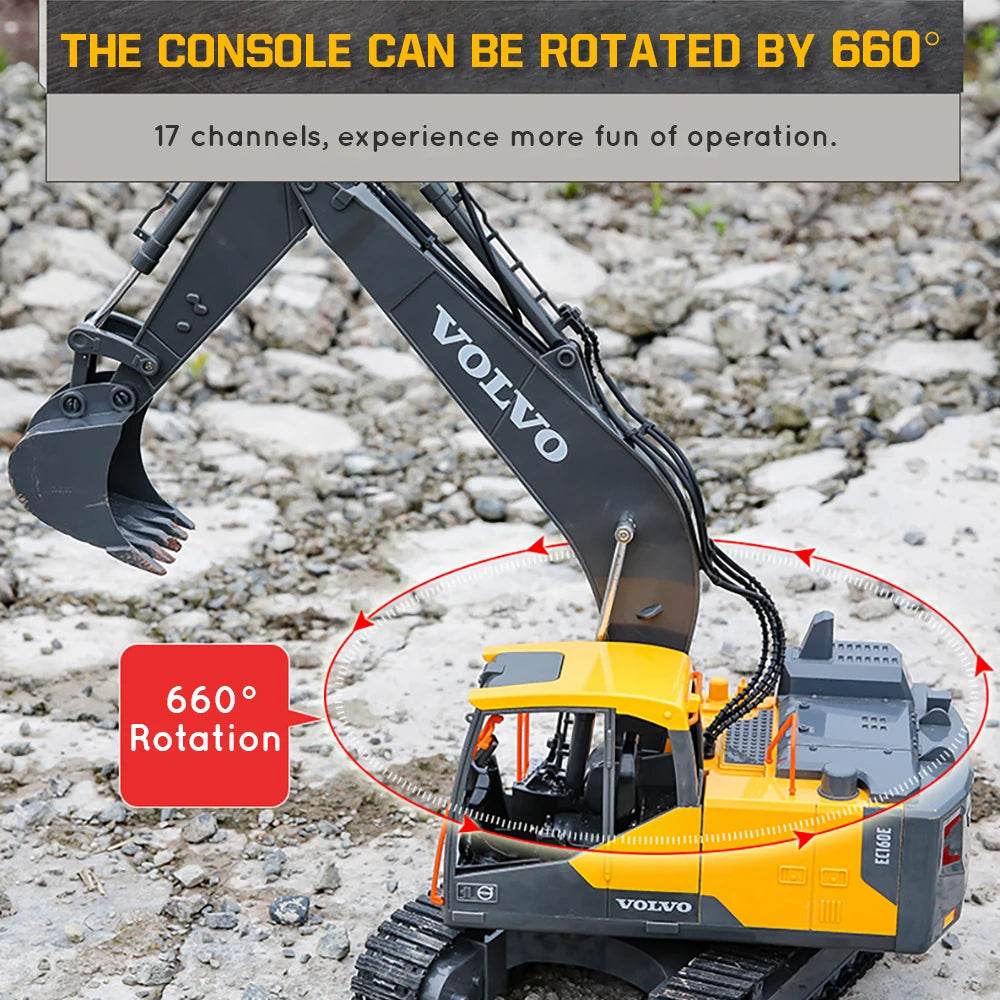 RC Alloy 1:16 RC Truck with 3-in-1 Excavator - Ultimate Engineering Fun - ToylandEU