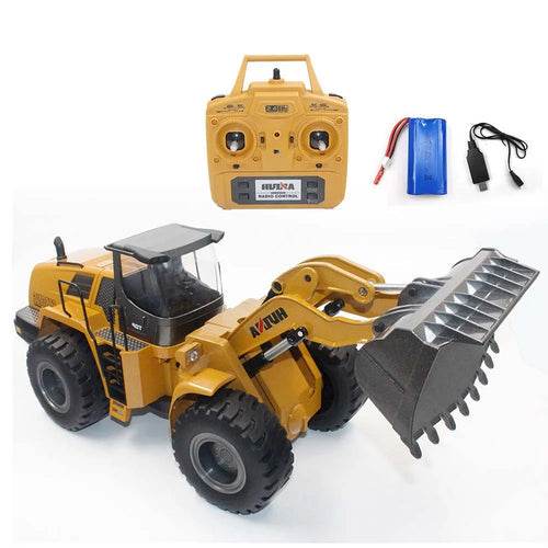 RC Alloy 22-Channel Remote Control Bulldozer with 2.4G Technology - ToylandEU