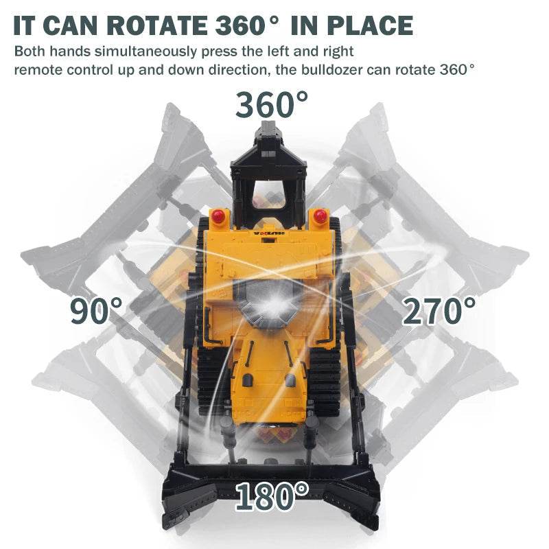 RC Alloy RC Bulldozer Truck 1:16/1:24 – Power-Packed Remote Control Fun - ToylandEU