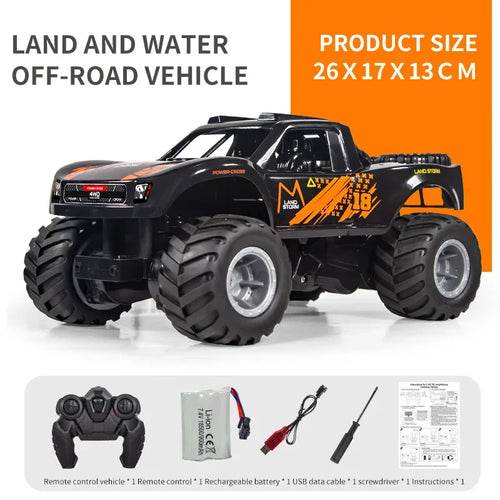RC Amphibious 4WD RC Car - Remote Control Vehicle for Land & Water Fun - ToylandEU