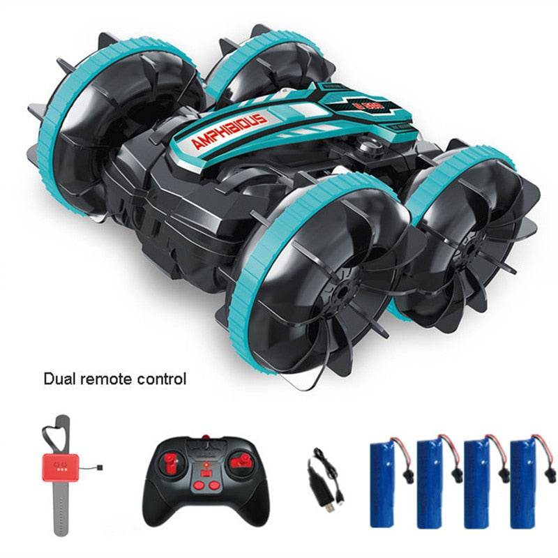 RC Amphibious 4WD Stunt RC Vehicle - Ready to Conquer Land & Water! - ToylandEU