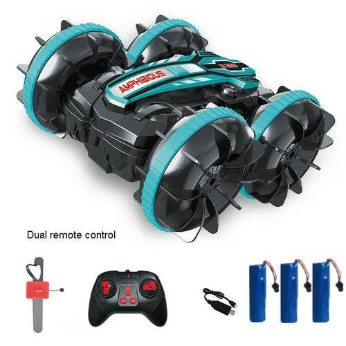 RC Amphibious 4WD Stunt RC Vehicle - Ready to Conquer Land & Water! - ToylandEU