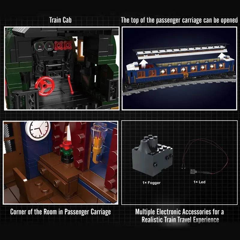 RC Authentic MOULD KING SNCF 231 Steam Locomotive RC Model Set - ToylandEU