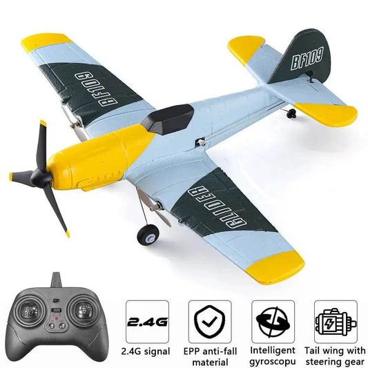 RC BF109 EPP Foam RC Fighter Plane - Stable 3CH Remote Control Experience - ToylandEU