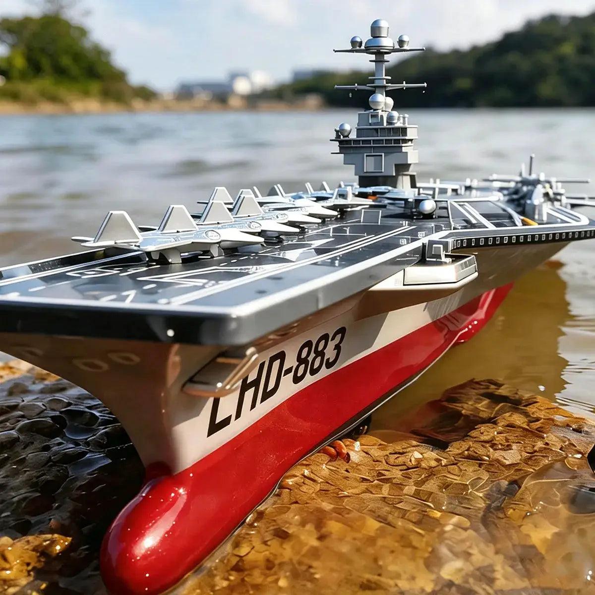  RC Battleship Boat Richly Detailed With Dual Motors -  ToylandEU™