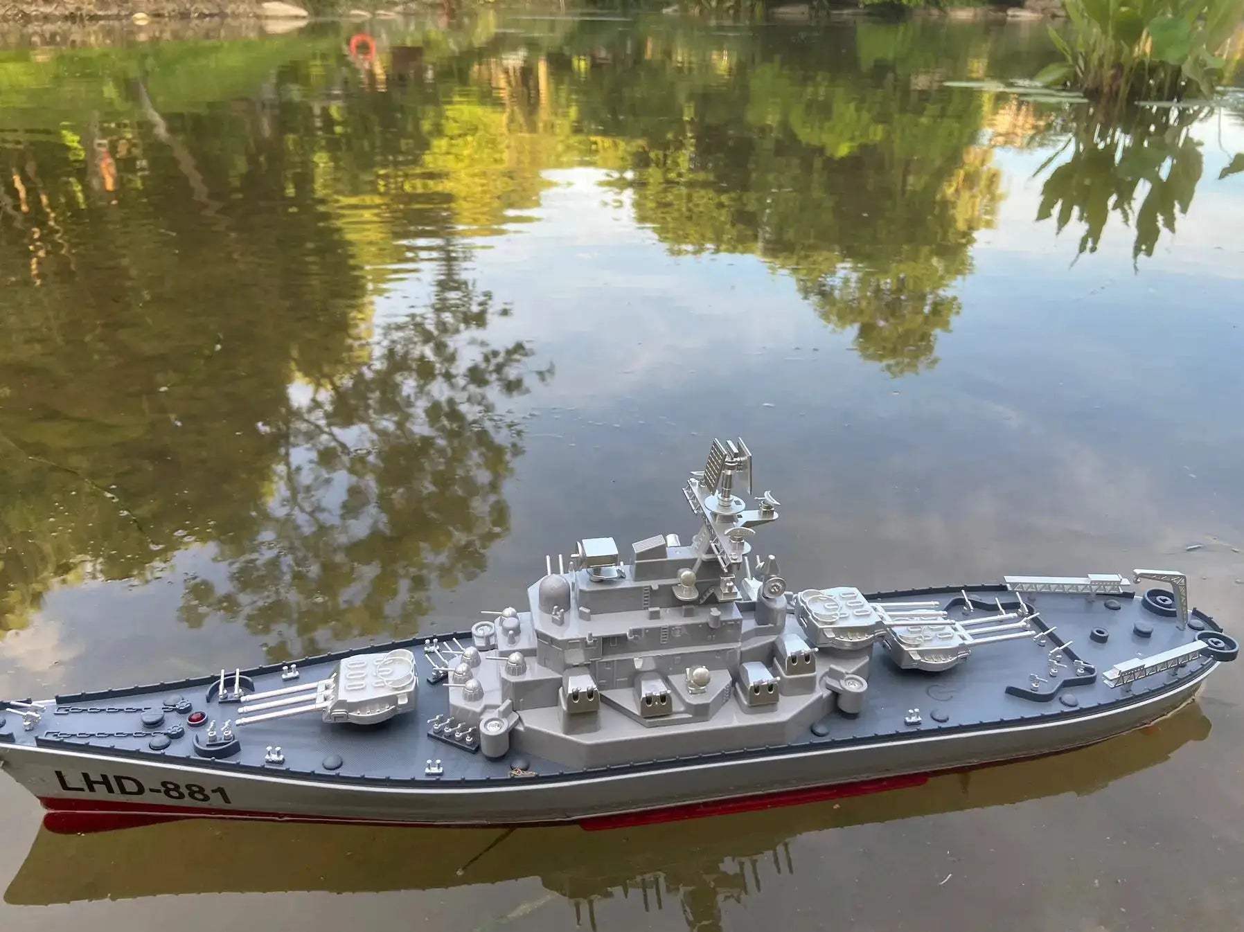  RC Battleship Large 61cm Dual Control Fast Propeller -  ToylandEU™