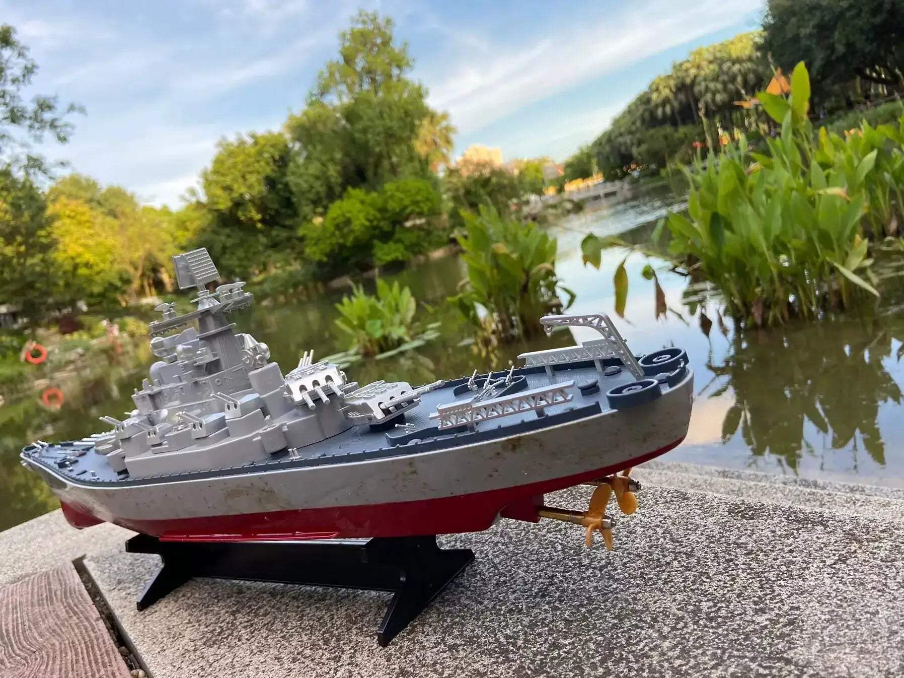  RC Battleship Large 61cm Dual Control Fast Propeller -  ToylandEU™