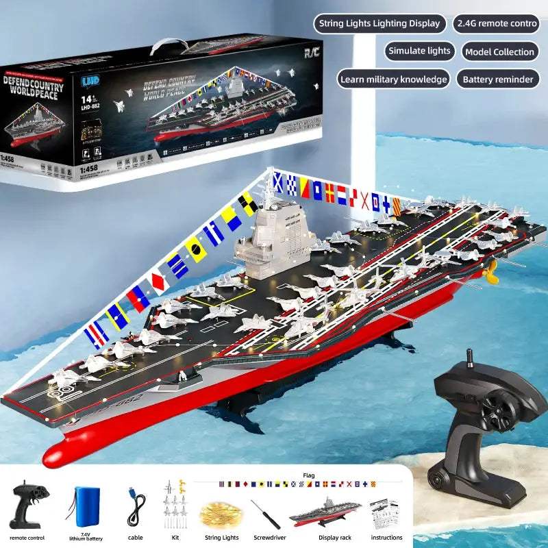  RC Battleship Large 61cm Dual Control Fast Propeller -  ToylandEU™