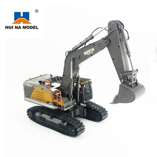RC Black 1:14 Scale 22-Channel 2.4GHz Remote Control Excavator Toy - ToylandEU