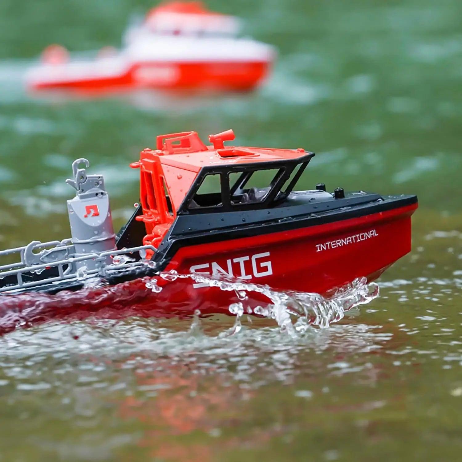  RC Boat 1/12 Scale 2.4Ghz 4CH RTR Black | Toylandeu™ 