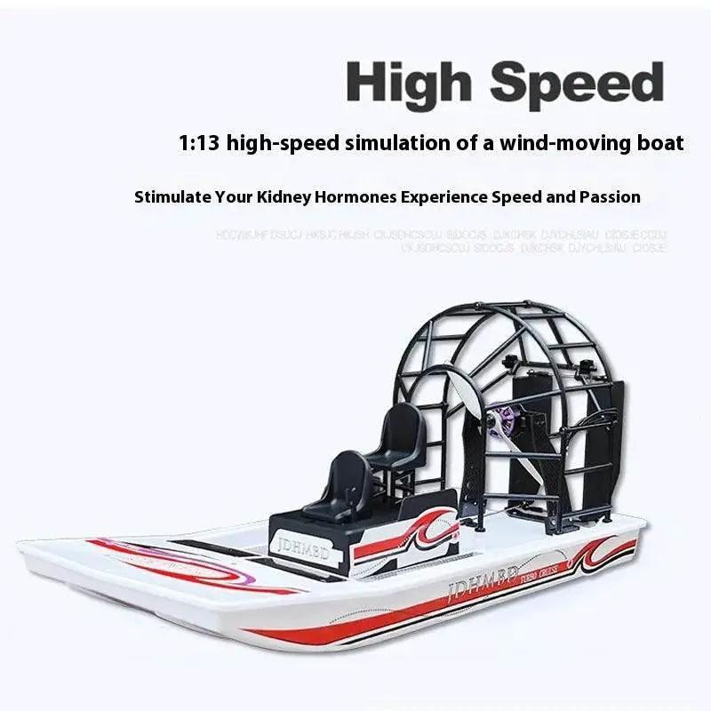  RC Amphibious Remote Control Electric Swamp Rescue Boat Model - DIY Aerodynamic Air Cushion Toy -  ToylandEU™
