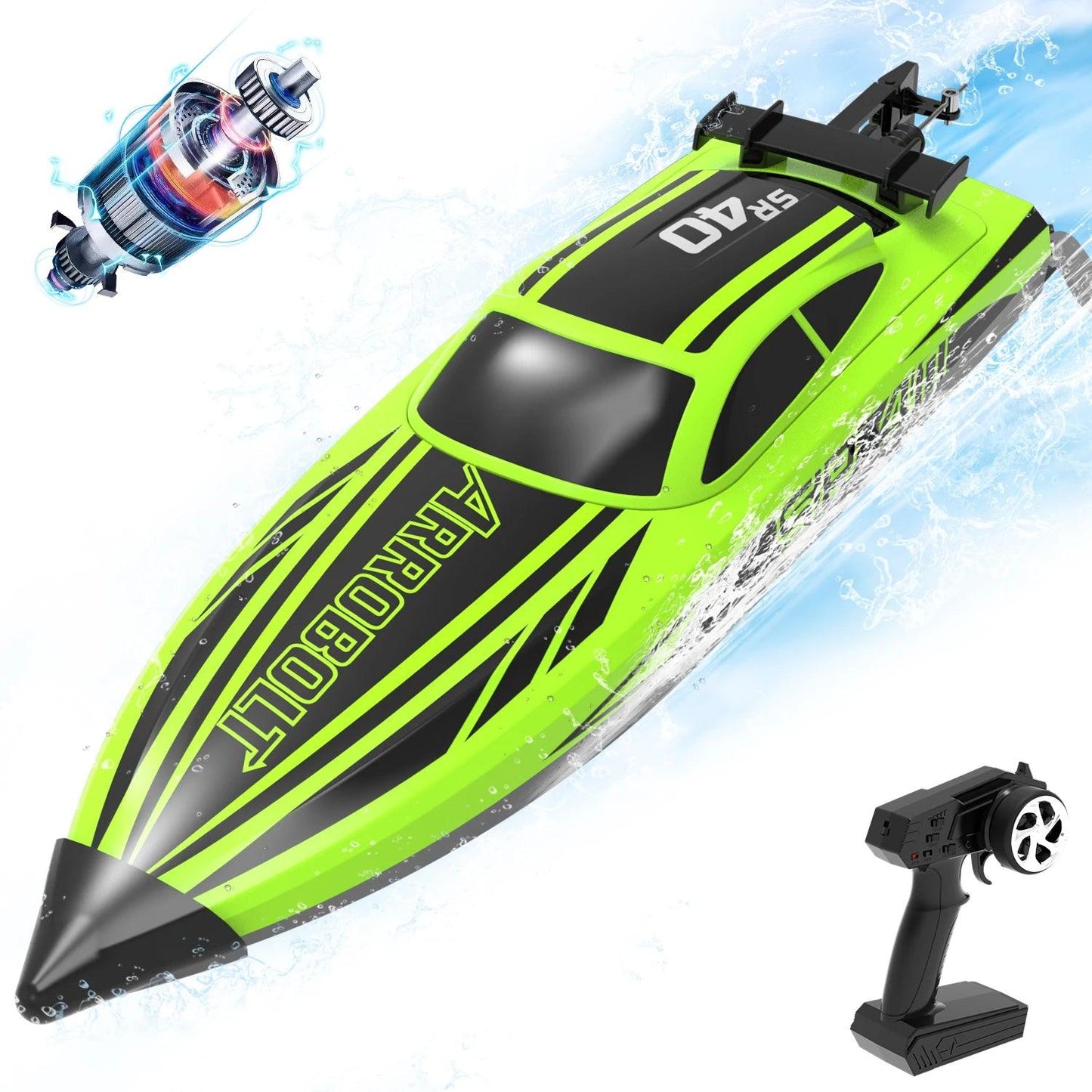  RC Boat | Brushless Motor Speed 35 MPH | Toylandeu™ 