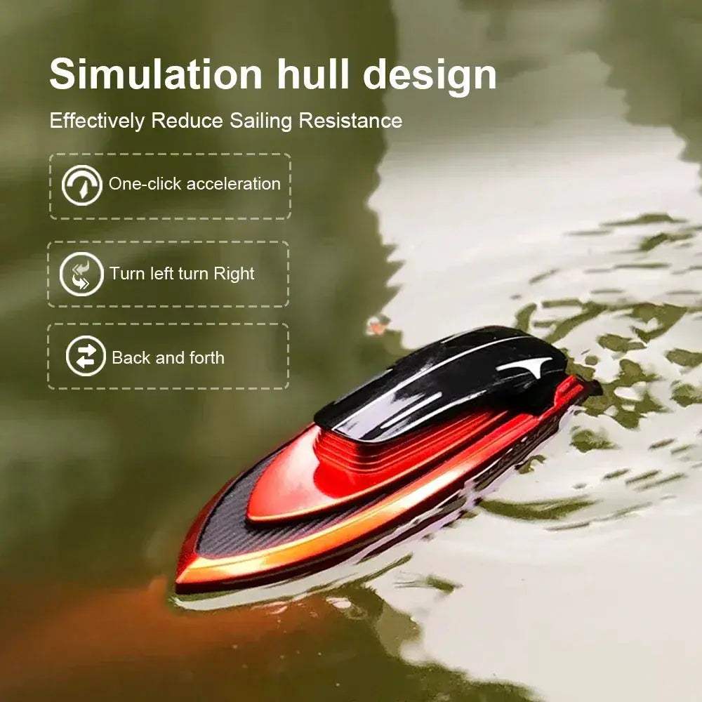 RC Boat High Speed 2.4GHz Remote Control Speedboat for Kids - ToylandEU