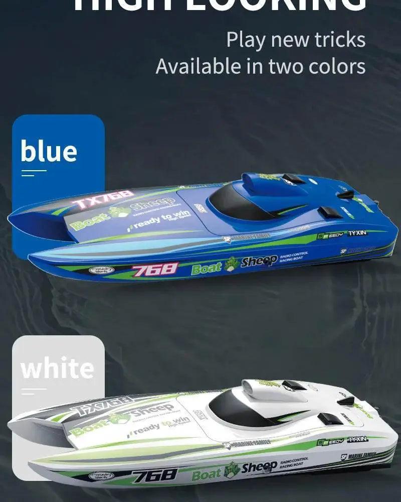  RC High-Speed Brushless RC Jet Boat 30km/h - Waterproof 2.4G Remote Control Speedboat for Kids -  ToylandEU™