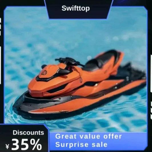  RC High-Speed 1:14 Remote Control Electric Jet Ski Boat for Kids - 2.4G Wireless Simulation Model Toy Gift -  ToylandEU™