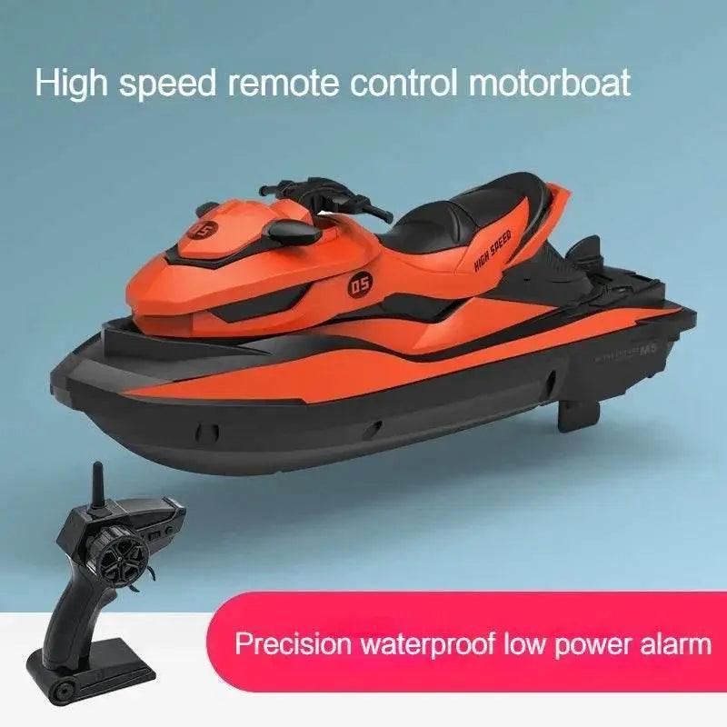  RC High-Speed 1:14 Remote Control Electric Jet Ski Boat for Kids - 2.4G Wireless Simulation Model Toy Gift -  ToylandEU™