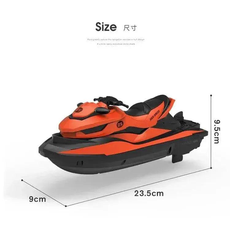  RC High-Speed 1:14 Remote Control Electric Jet Ski Boat for Kids - 2.4G Wireless Simulation Model Toy Gift -  ToylandEU™