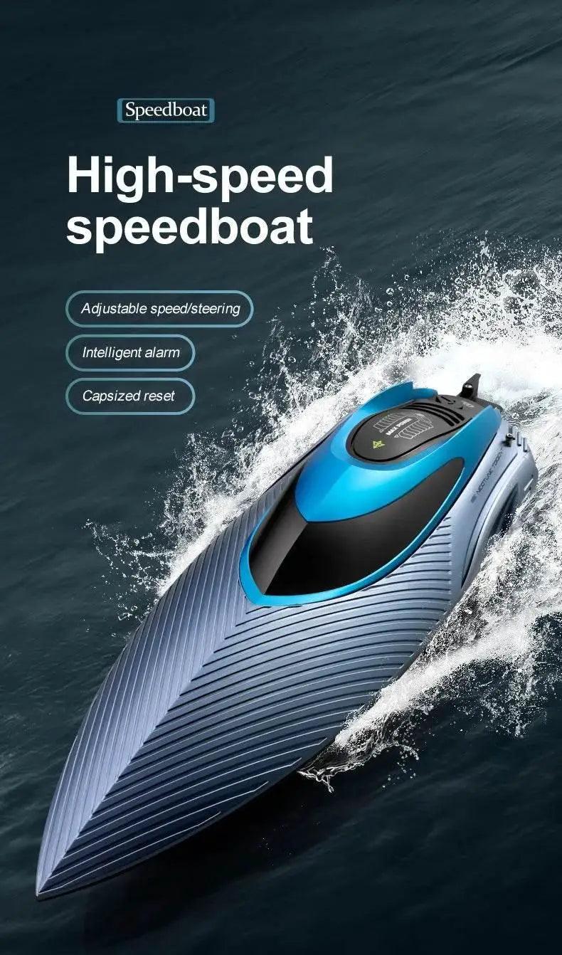  RC High-Speed 45KM/H Remote-Controlled RC Boat for Kids - 36cm Rechargeable Water Racer -  ToylandEU™