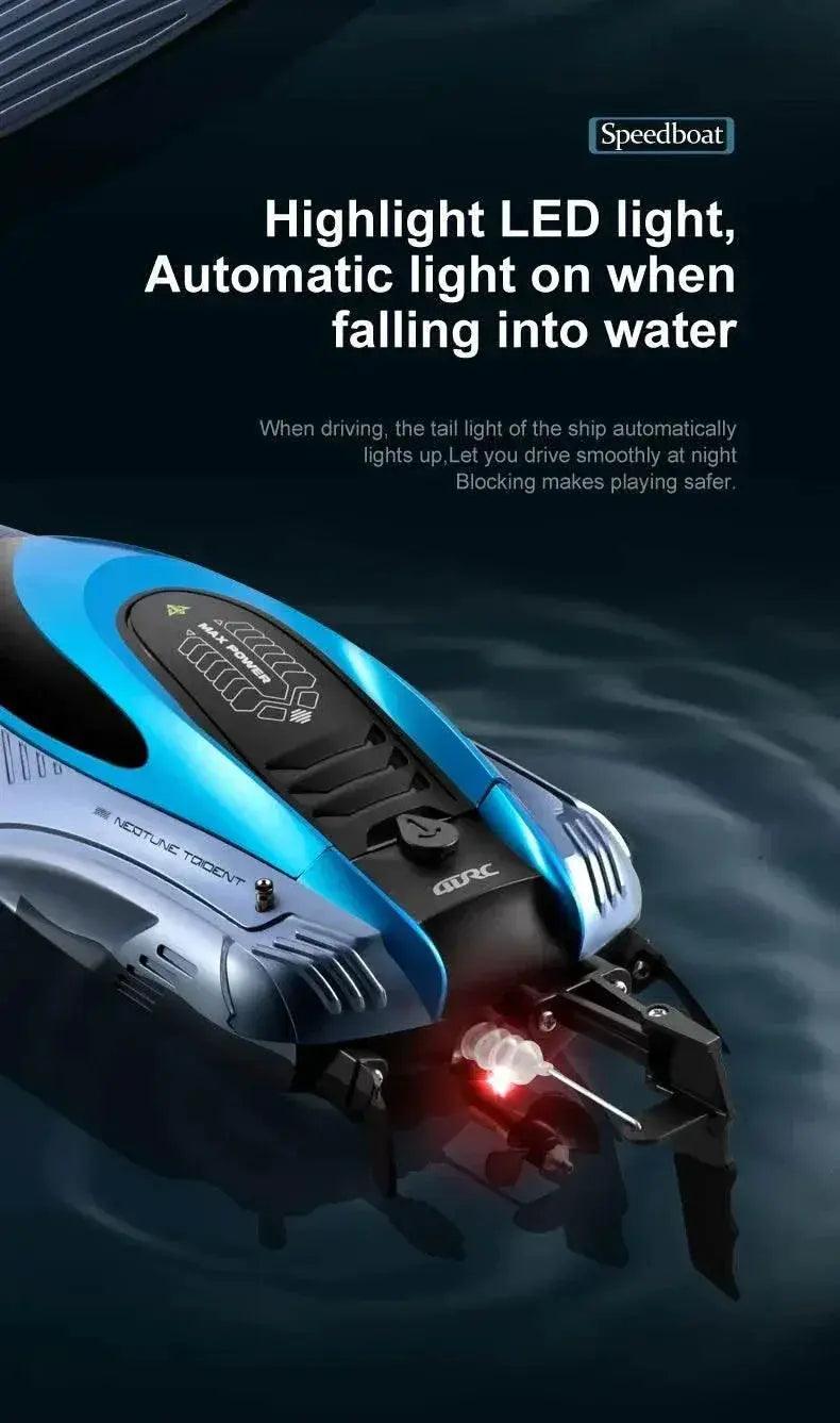  RC High-Speed 45KM/H Remote-Controlled RC Boat for Kids - 36cm Rechargeable Water Racer -  ToylandEU™