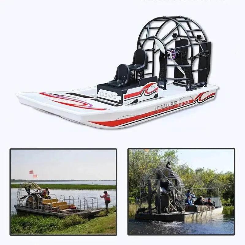  RC 1:13 Scale RC Amphibious Rescue Electric Boat - DIY Remote Control Hovercraft Toy for Outdoor Fun -  ToylandEU™