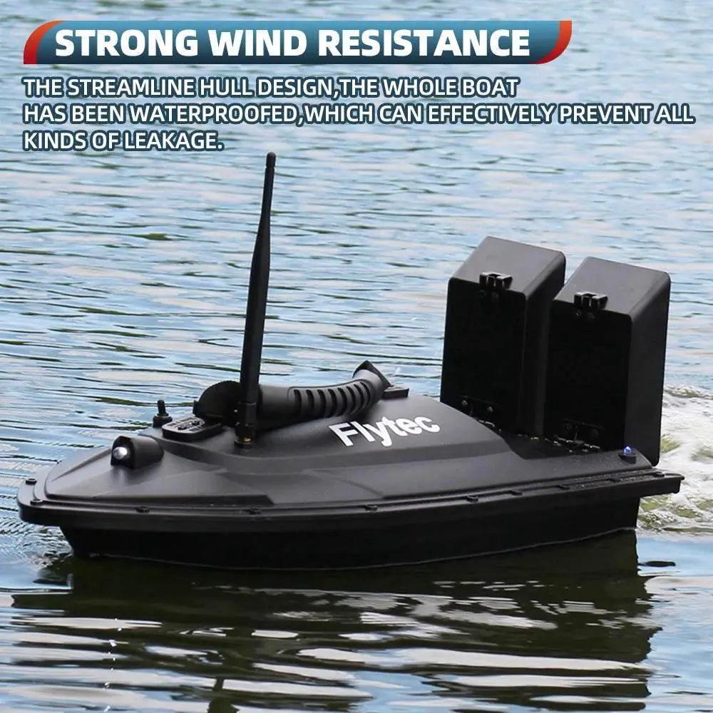  RC Remote Control Flytec Fishing Bait Boat with Dual Motors and Fish Finder - 1.5KG Load Capacity and LED Light -  ToylandEU™